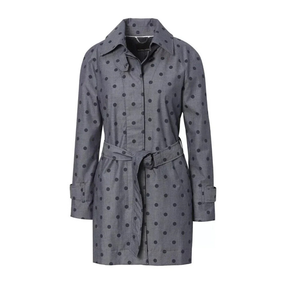 Banana Republic Woman’s Chambray Polka Dot Classic Trench Coat Small Bel… - Picture 5 of 11
